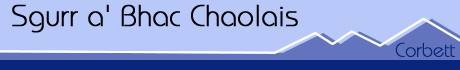 Sgurr a' Bhac Chaolais Title Image